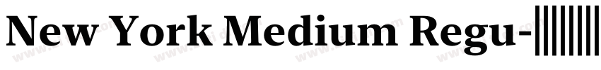 New York Medium Regu字体转换 New York Medium Regu字体转换